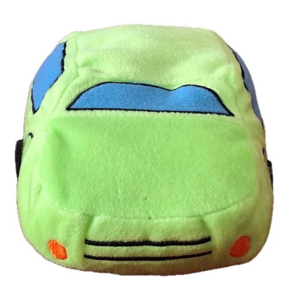 High Reach Learning Family Car Plush Green Blue Stuffed 8" Long 2011
